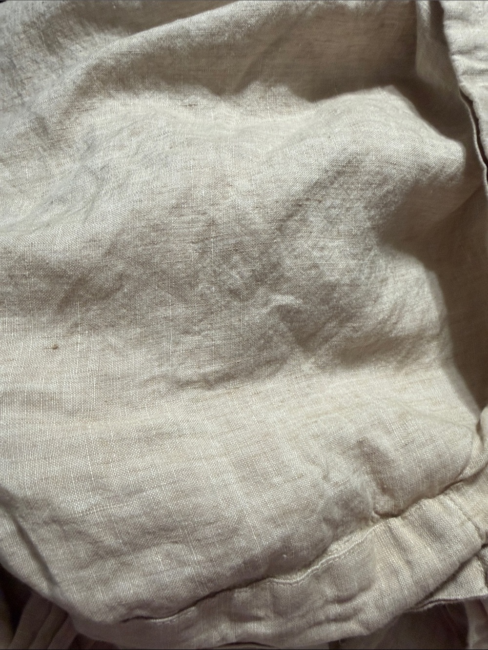 Southern Living Beige Linen Duvet Cover